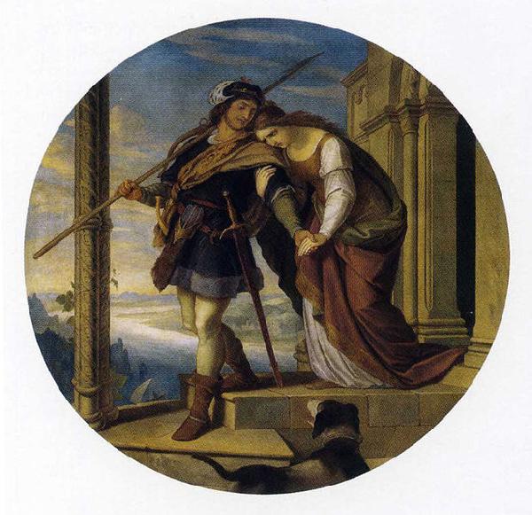 Julius Schnorr von Carolsfeld Siegfried's Departure from Kriemhild Sweden oil painting art